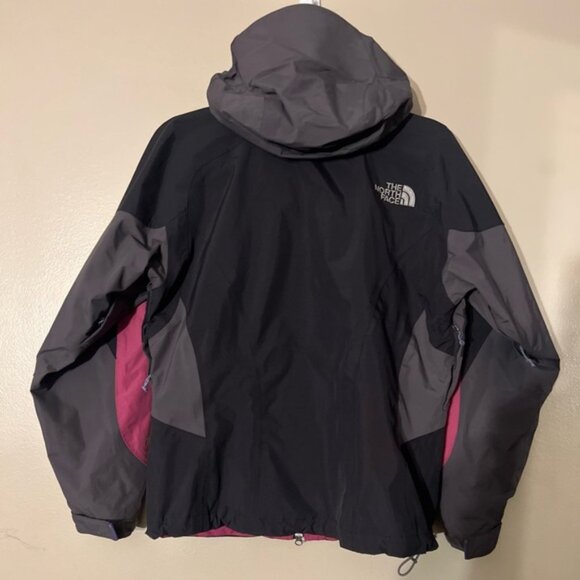 The North Face 3in1 Hooded Insulated Ski Jacket Pink/Black/Gray Size Small - Picture 3 of 8